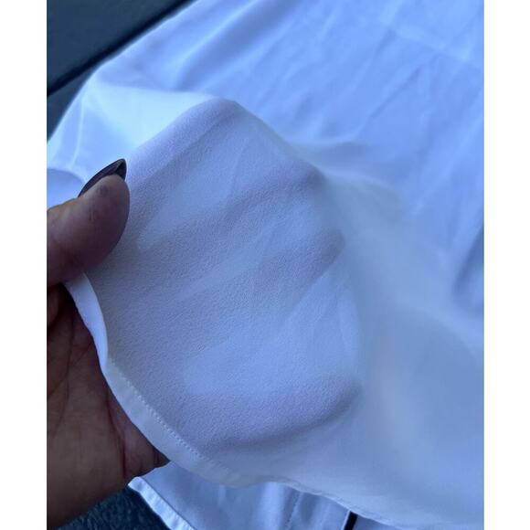 Liz Claiborne sleeveless button down top, white, women's size PS - Picture 6 of 6